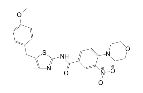 benzamide, N-[5-[(4-methoxyphenyl)methyl]-2-thiazolyl]-4-(4-morpholinyl)-3-nitro-