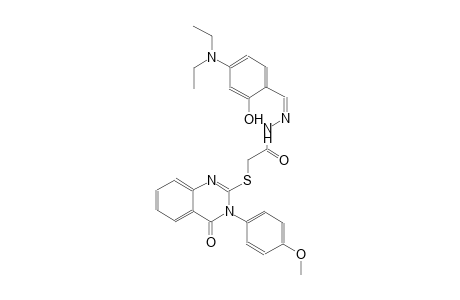 N'-{(Z)-[4-(diethylamino)-2-hydroxyphenyl]methylidene}-2-{[3-(4-methoxyphenyl)-4-oxo-3,4-dihydro-2-quinazolinyl]sulfanyl}acetohydrazide