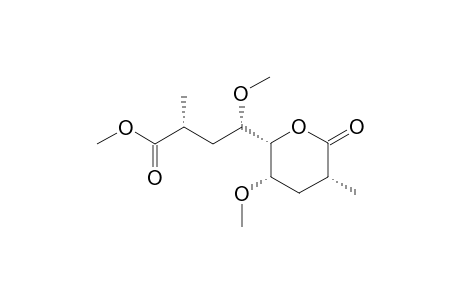 L-glycero-L-galacto-Nonaric acid, 2,3,7,8-tetradeoxy-2,8-dimethyl-4,6-di-O-methyl-, 9,5-lactone, 1-methyl ester