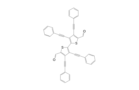 3,3',4,4'-tetrakis[Phenylethynyl]-2,2'-bithiophene-5,5'-dicarbaldehyde
