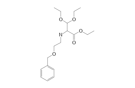 ETHYL-(R/S)-2-(BENZYLOXYETHYL)-AMINO-3,3-DIETHOXYPROPIONATE