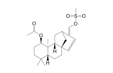 (Z)-ent-1.beta.-acetoxy-17-mesyloxy-14(13)-12-abeobeyer-13(17),15-diene