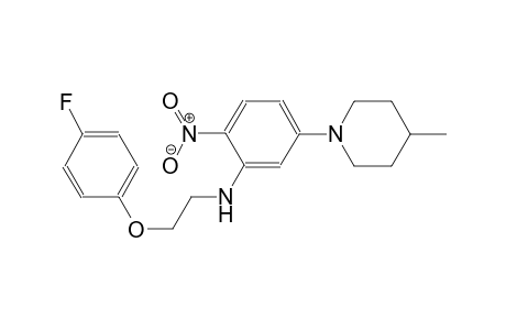 benzenamine, N-[2-(4-fluorophenoxy)ethyl]-5-(4-methyl-1-piperidinyl)-2-nitro-