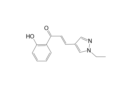 (E)-3-(1-ethyl-4-pyrazolyl)-1-(2-hydroxyphenyl)-2-propen-1-one