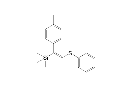 (E)-[.beta-Phenylthio.alpha.-(p-methylphenyl)vinyl](trimethyl)silane