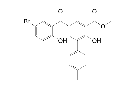 Methyl 5-(5-Bromo-2-hydroxybenzoyl)-3-(4-tolyl)salicylate