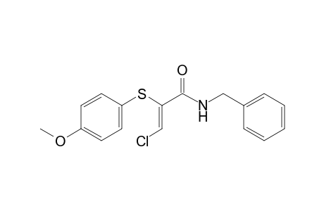 N-Benzyl-(Z)-3-chloro-2-[(p-methoxyphenyl)thio]-propenamide