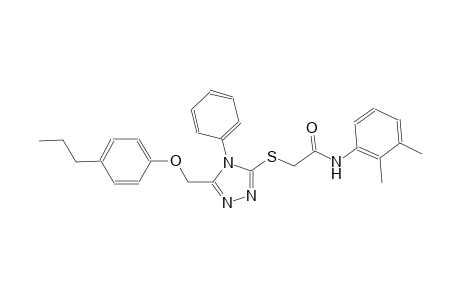 N-(2,3-dimethylphenyl)-2-({4-phenyl-5-[(4-propylphenoxy)methyl]-4H-1,2,4-triazol-3-yl}sulfanyl)acetamide