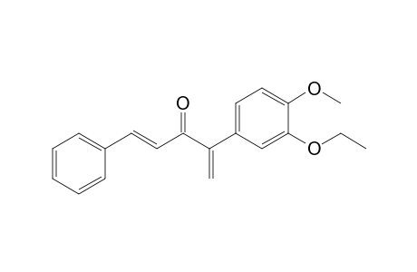 (E)-4-(3-Ethoxy-4-methoxyphenyl)-1-phenyl-1,4-pentadien-3-one