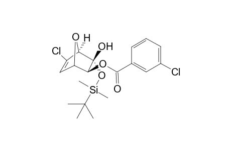 (+)-(1S,2S,3R,4S)-5-Chloro-3-exo-hydroxy-3-endo-[(tert-butyl)dimethylsilyloxy]-7-oxabicyclo[2.2.1]hept-5-en-2-exo-yl metachlorobenzoate