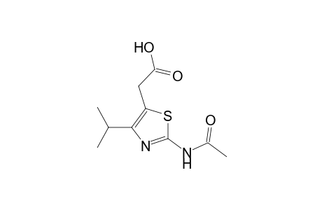 5-Thiazoleacetic acid, 2-(acetylamino)-4-(1-methylethyl)-