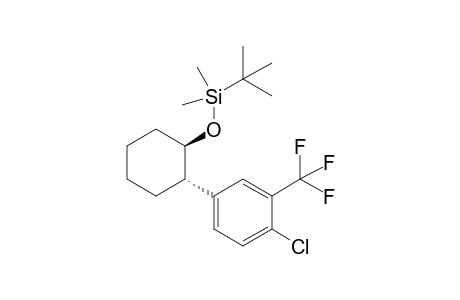 tert-Butyl((trans-2-(4-chloro-3-(trifluoromethyl)phenyl)cyclohexyl)oxy)dimethylsilane