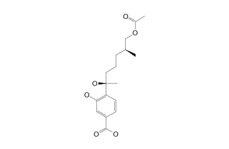 (7-S,11-S)-(+)-12-ACETOXYSYNDONIC_ACID;4-[(2-S,6-S)-7-ACETOXY-2-HYDROXY-6-METHYLHEPTAN-2-YL]-3-HYDROXYBENZOIC_ACID
