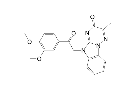 5-[2-(3,4-dimethoxyphenyl)-2-oxoethyl]-2-methyl[1,2,4]triazino[2,3-a]benzimidazol-3(5H)-one