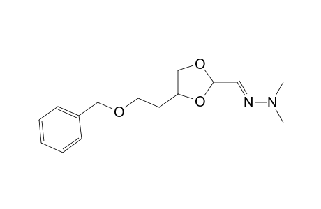 N,N-Dimethyl-N'-{[4'-(benzyloxyethyl)-1',3'-dioxacyclopent-2'-yl]methylene}hydrazone