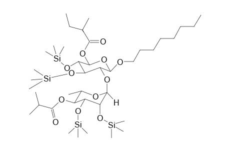 2,2-Dimethyl-butyric acid 5-(5-isobutyryloxy-6-methyl-3,4-bis-trimethylsilanyloxy-tetrahydro-pyran-2-ylox