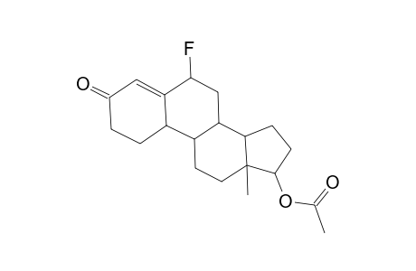 Estr-4-en-3-one, 6.alpha.-fluoro-17.beta.-hydroxy-, acetate