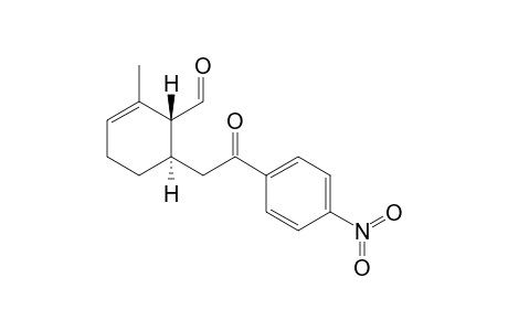 (1R,6R)-2-Methyl-6-[2-(4-nitrophenyl)-2-oxoethyl]cyclohex-2-enecarbaldehyde