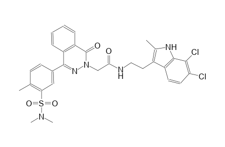 2-phthalazineacetamide, N-[2-(6,7-dichloro-2-methyl-1H-indol-3-yl)ethyl]-4-[3-[(dimethylamino)sulfonyl]-4-methylphenyl]-1,2-dihydro-1-oxo-