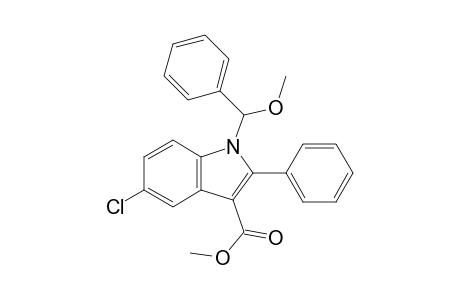 5-Chloro-1-(methoxyphenylmethyl)-2-phenylindole-3-carboxylic acid methyl ester