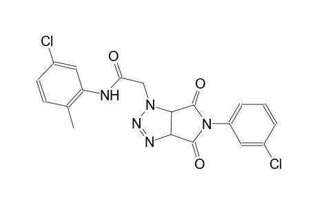 N-(5-chloro-2-methylphenyl)-2-(5-(3-chlorophenyl)-4,6-dioxo-4,5,6,6a-tetrahydropyrrolo[3,4-d][1,2,3]triazol-1(3aH)-yl)acetamide