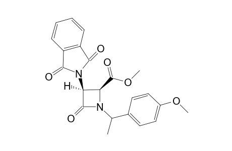 3-(1,3-Dioxo-1,3-dihydroisoindolo-2-yl)-1-[1-(4-methoxyphenyl)ethyl]-4-oxoazetidine-2-carboxylic acid methyl ester