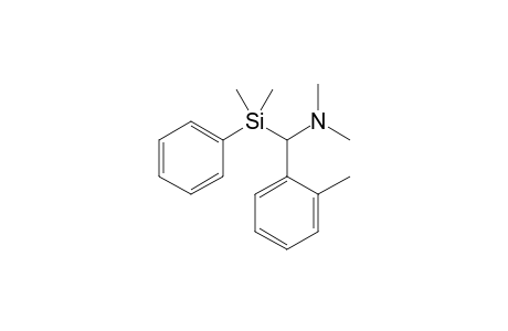 1-[dimethyl(phenyl)silyl]-N,N-dimethyl-1-(2-methylphenyl)methanamine