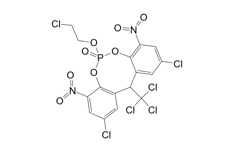 6-(2-CHLOROETHOXY)-2,10-DICHLORO-4,8-DINITRO-12-TRICHLOROMETHYL-12H-DIBENZO-[D,G]-[1,3,2]-DIOXAPHOSPHOCIN-6-OXIDE