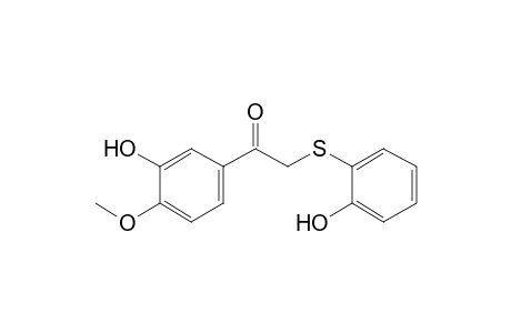 1-(3-Hydroxy-4-methoxyphenyl)-2-(2-hydroxyphenylthio)ethanone