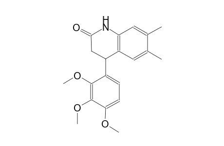 2(1H)-quinolinone, 3,4-dihydro-6,7-dimethyl-4-(2,3,4-trimethoxyphenyl)-