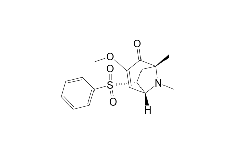 (1R*,5R*,6R*)-1,8-Dimethyl-3-methoxy-6-endo-(phenylsulfonyl)-8-azabicyclo[3.2.1]oct-3-en-2-one