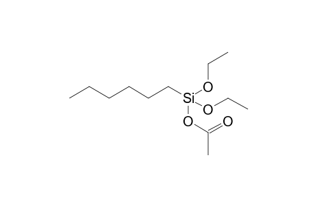 (acetoxy)di(ethoxy)(hexyl)silane