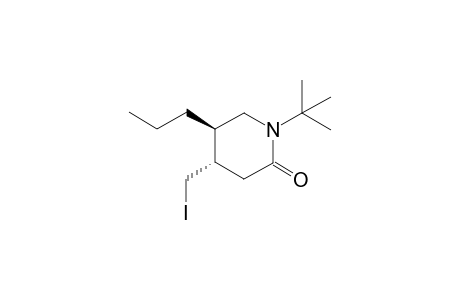 (4S*,5R*)-1-tert-Butyl-4-(iodomethyl)-5-propylpiperidin-2-one