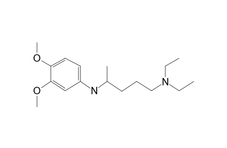 N(1),N(1)-Diethyl-N(4)-[3,4-dimethoxyphenyl]-1,4-pentanediamine