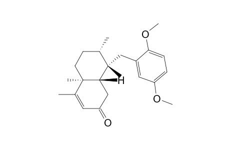 2(1H)-Naphthalenone, 8-[(2,5-dimethoxyphenyl)methyl]-4a,5,6,7,8,8a-hexahydro-4,4a,7,8-tetramethyl-, [4aS-(4a.alpha.,7.alpha.,8.beta.,8a.beta.)]-