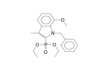 O,O-DIETHYL(1-BENZYL-3-METHYL-7-METHOXYINDOL-2-YL)PHOSPHONATE