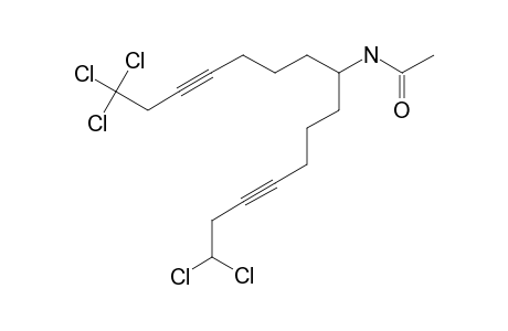 8-Acetamido-1,1,1,15,15-pentachloropentadeca-3,12-diyne