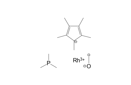 Methanolate 1,2,3,4,5-pentamethylcyclopenta-2,4-dien-1-ide rhodium(III) trimethylphosphane