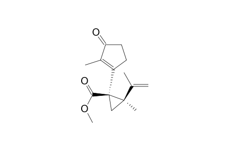 Cyclopropanecarboxylic acid, 2-methyl-2-(1-methylethenyl)-1-(2-methyl-3-oxo-1-cyclopenten-1-yl)-, methyl ester, cis-