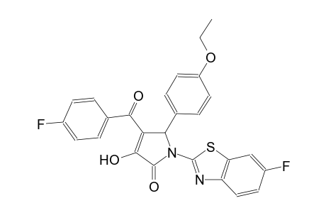 5-(4-ethoxyphenyl)-1-(6-fluoro-1,3-benzothiazol-2-yl)-4-(4-fluorobenzoyl)-3-hydroxy-1,5-dihydro-2H-pyrrol-2-one