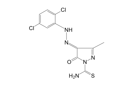 4,5-DIOXO-3-METHYLTHIO-2-PYRAZOLINE-1-CARBOXAMIDE, 4-[(2,5-DICHLOROPHENYL)HYDRAZONE]