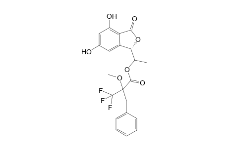 1-[(6',8'-Dihydroxy-1'-oxo-7'-methyl-1',3'-dihydrobenzoisofuran-3' (S / R)-yl)ethyl][.alpha.-Methoxy-.alpha.-(trifluoromethyl)phenyl]acetate