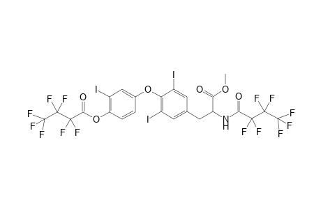 L-Tyrosine, O-[4-(2,2,3,3,4,4,4-heptafluoro-1-oxobutoxy)-3-iodophenyl]-N-(2,2,3,3 ,4,4,4-heptafluoro-1-oxobutyl)-3,5-diiodo-, methyl ester