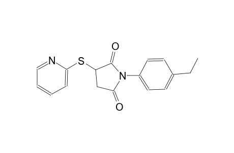 1-(4-ethylphenyl)-3-(2-pyridinylsulfanyl)-2,5-pyrrolidinedione