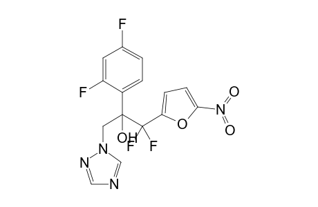 2-(2,4-difluorophenyl)-1,1-difluoro-1-(5-nitro-2-furanyl)-3-(1,2,4-triazol-1-yl)-2-propanol