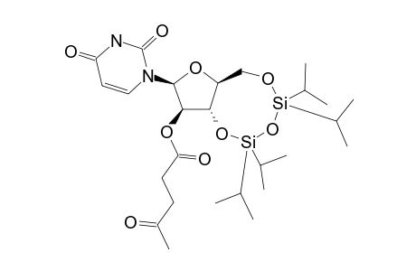 1-[2'-O-LEVULINYL-3',5'-O-(1,1,3,3-TETRAISOPROPYLDISILOXANE-1,3-DIYL)-BETA-D-ARABINOFURANOSYL]-URACIL