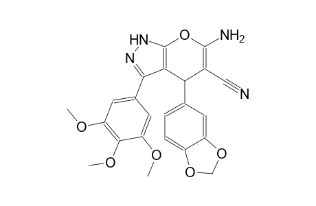 pyrano[2,3-c]pyrazole-5-carbonitrile, 6-amino-4-(1,3-benzodioxol-5-yl)-1,4-dihydro-3-(3,4,5-trimethoxyphenyl)-