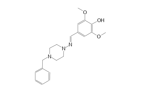 4-{(E)-[(4-benzyl-1-piperazinyl)imino]methyl}-2,6-dimethoxyphenol
