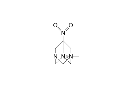 1-Methyl-7-nitro-1,3,5-triazaadamantane cation