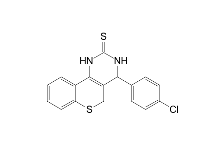 4-(4-Chlorophenyl)-1,2,3,4-tetrahydro-(5H)-[1]benzothiopyrano[4,3-d]pyrimidine-2-thione